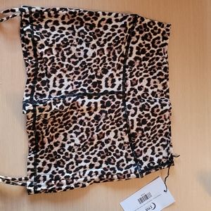 Leopard Brilliant Double Scrunchy Short